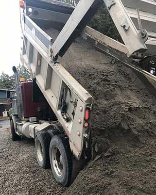 Sand & Gravel Truck services in Surrey, Vancouver